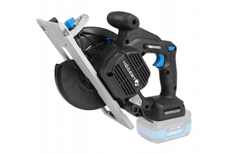 HÖGERT serra circular a bateria, 18V, sem bateria, conexão para aspirador de pó