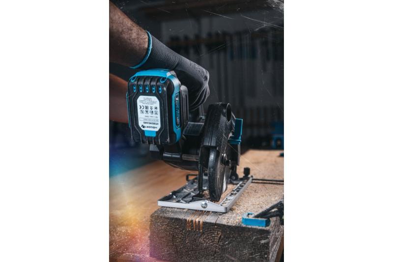 HÖGERT serra circular a bateria, 18V, sem bateria, conexão para aspirador de pó