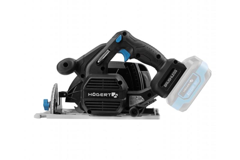 HÖGERT serra circular a bateria, 18V, sem bateria, conexão para aspirador de pó
