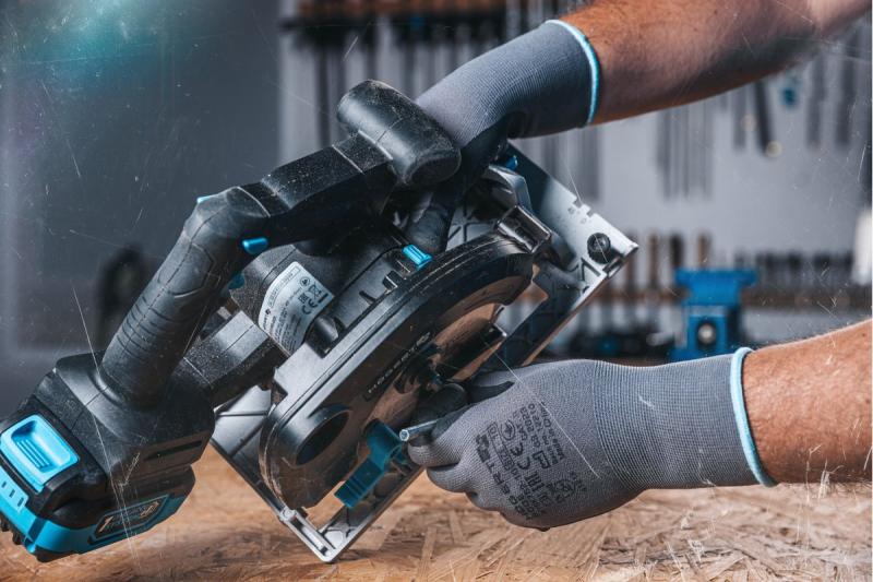 HÖGERT serra circular a bateria, 18V, sem bateria, conexão para aspirador de pó