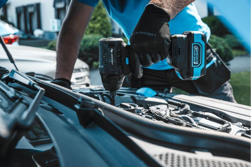 Conjunto de chaves de impacto HÖGERT 200 Nm 18V com motor sem escovas