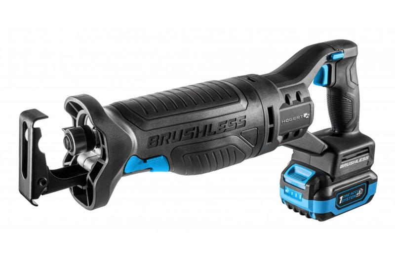 HÖGERT conjunto de serra recíproca a bateria, 18V, sem escovas, bateria, carregador, acessórios