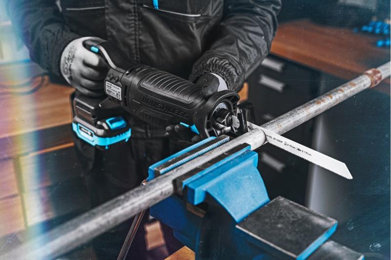 HÖGERT conjunto de serra recíproca a bateria, 18V, sem escovas, bateria, carregador, acessórios