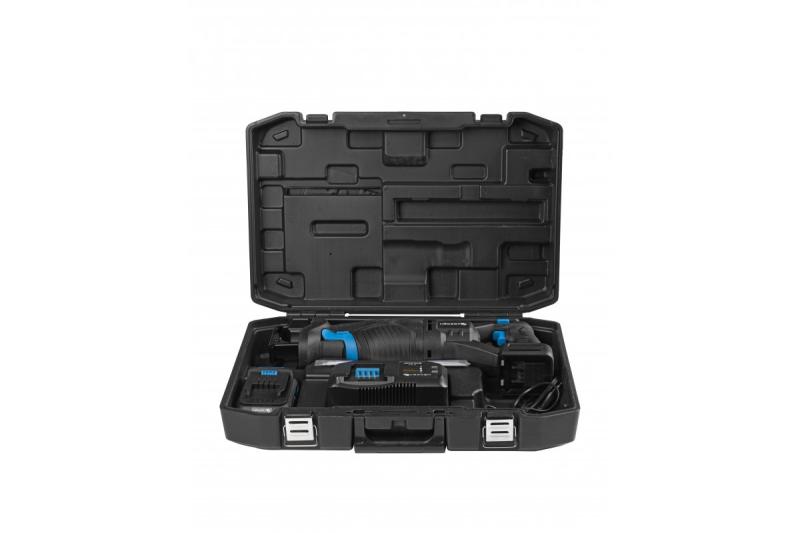 HÖGERT conjunto de serra recíproca a bateria, 18V, sem escovas, bateria, carregador, acessórios