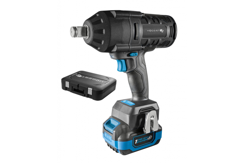 HÖGERT conjunto de chave de impacto sem fio, sem escovas, 1000 Nm, 18V com bateria, carregador