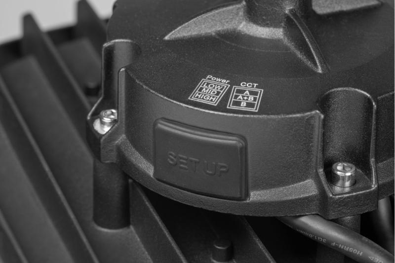 Luminária ATLANTA highbay, LED, 200W-170W-140W, 150lm/W, CCT, AC100-240V, IP65