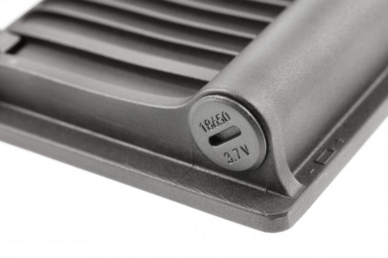 Luz de inundação solar LUMOS II, LED, 3000lm, 6400K, 2x2600mAh substituível, IP65, preto