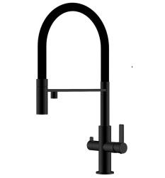 Ausmann Claridge Torneira de Cozinha 3 Vias com Bica Flexível e Água Filtrada – Antracite – 1208970500