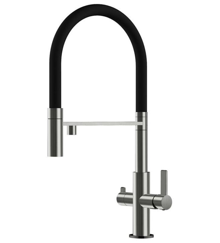 Ausmann Claridge Torneira de Cozinha 3 Vias com Bica Flexível e Água Filtrada – Cinza - 1208970502