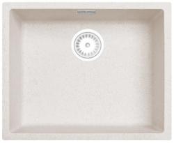 Zand Branco Creme Pia 50x40 cm Embutida, Sobrepor e Nivelada com Plugue Branco 1208970546