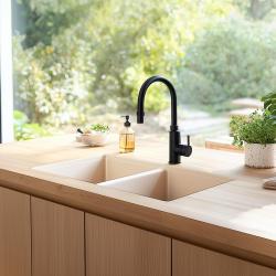 Ausmann Ceramic Mira Pia Dupla de Cerâmica Branca - Montagem Inferior e Intermediária 890 x 456 mm 1208970549