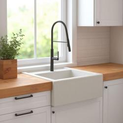 Graniteland Arno Pia de Granito Branco de Sobrepor 582x620mm com Tampão Quadrado de Aço Inoxidável 1208970604