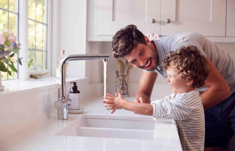 Graniteland Solo Granito preto pedra azul Pia de embutir 42x34 cm com Tampa de Aço Inoxidável 1208970606