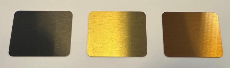 Amostra de cor Pure.Sink PVD aço inoxidável escovado ouro 1208970650.