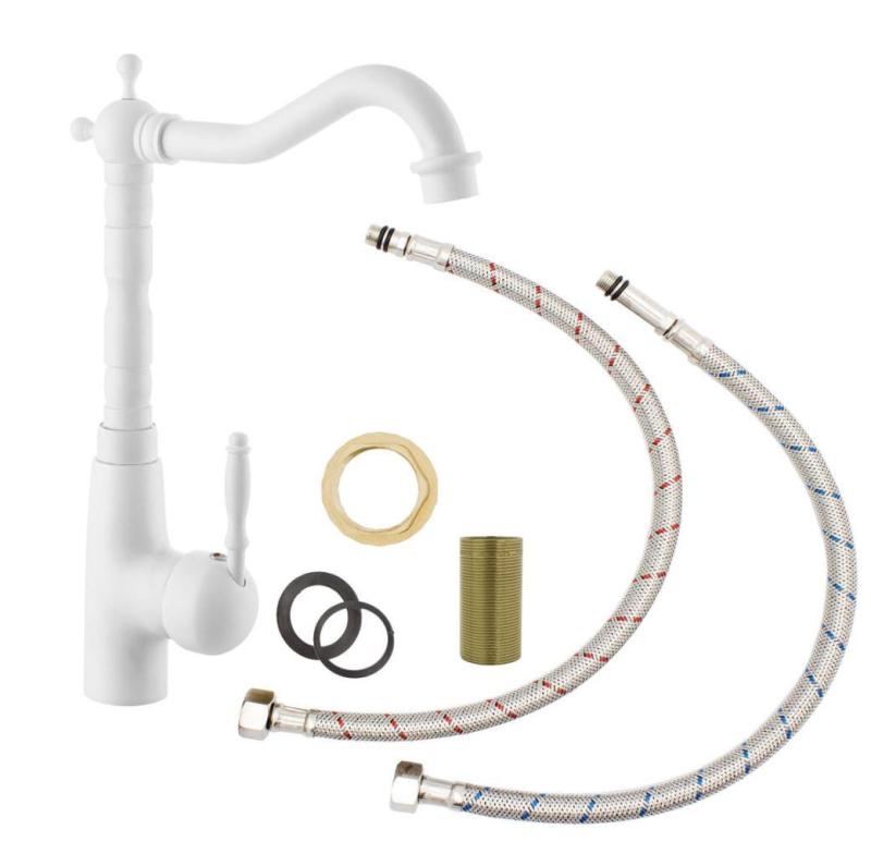 Graniteland Verve torneira de cozinha clássica nostálgica branca 1208970653