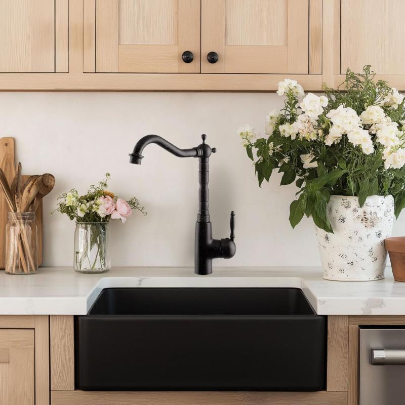 Graniteland Verve Torneira de Cozinha Aparência de Pedra Calcária com Bica Giratória 1208970701