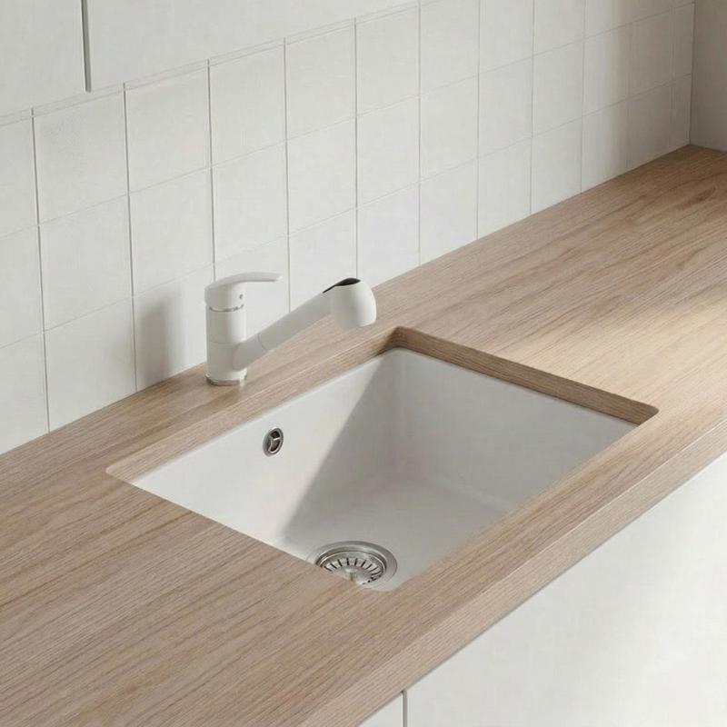 Graniteland Rhea Torneira de Cozinha Branca com Bica Retrátil e Chuveiro de Mão com Dupla Função 1208970714