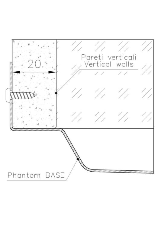 Foster Phantom Base RVS Bodemplaat Worktop Spoelbak 40x40cm para Embutir em Cerâmica, Pedra Natural e Superfície Sólida espessura 20mm 1208970718.