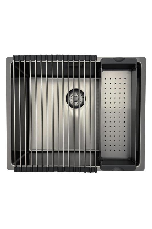 Pure.Sink Prestige Conjunto de combinação Pia de metal 50x40 cm com Torneira de cozinha de metal 1208970763