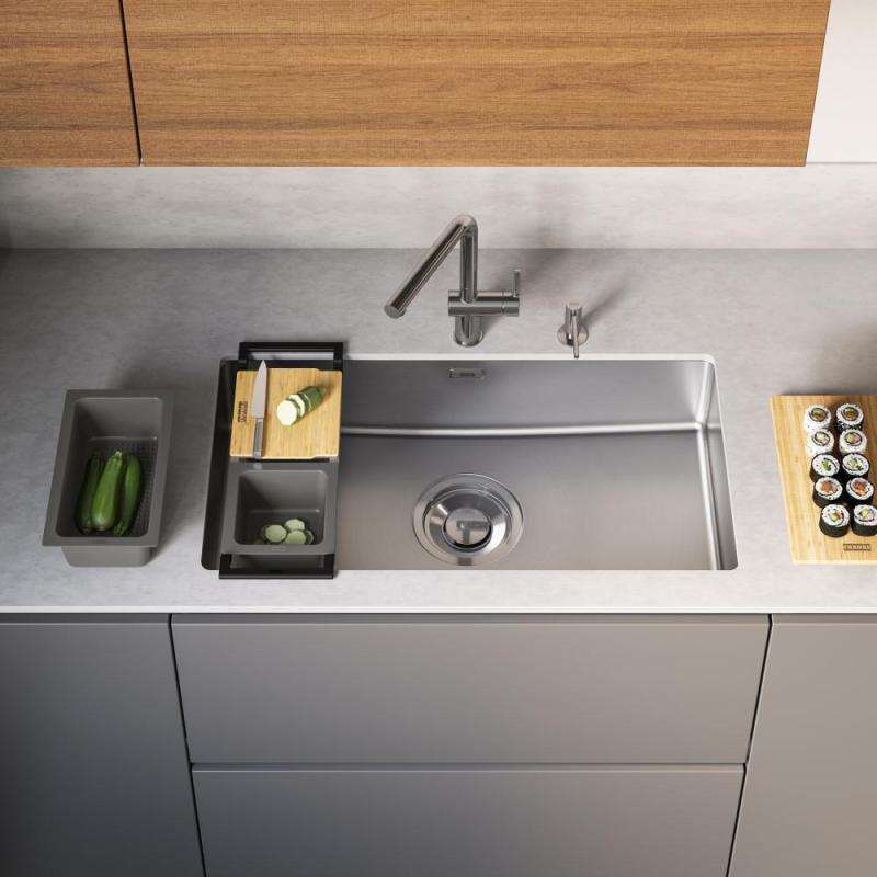 Franke Maris Quiet MQX 110.82 RVS Grande Pia 820x424 mm Embutida 122.0694.476