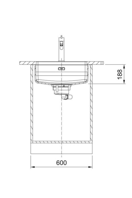 Franke Maris Quiet MQX 110.50 RVS Pia 50x40 cm Embutida 122.0694.477