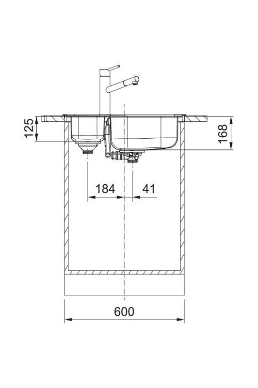 Franke Spark SKX 660 1,5 RVS Pia reversível Montagem 62x49cm 101.0714.455