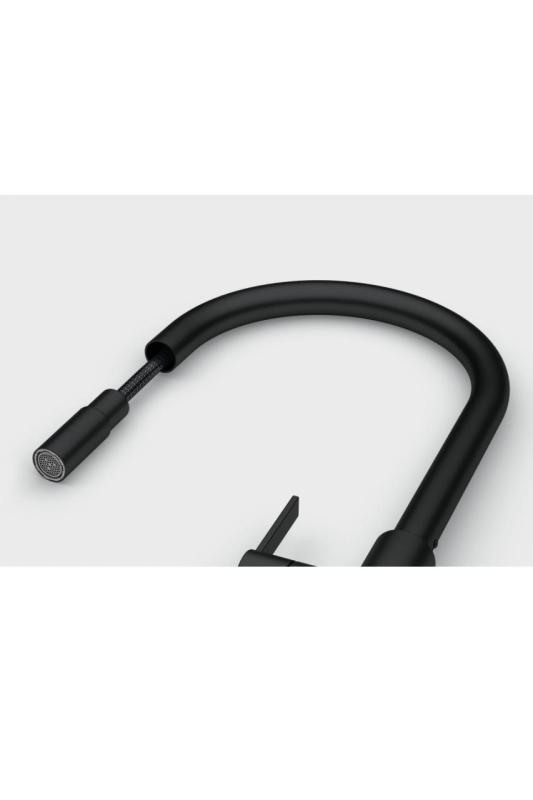 Franke Maris Slim J Torneira de Cozinha Preta com Bico Retrátil 115.0728.389