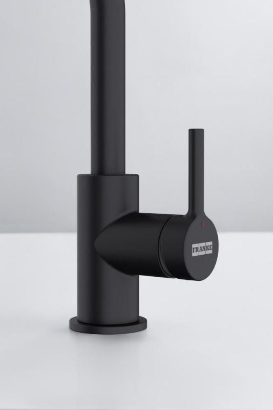 Franke Lina L Torneira de Cozinha com Bico Giratório Preto 115.0693.393