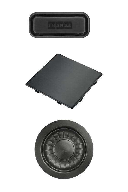 Franke Kubus 2.0 conjunto de cores Conjunto de drenagem Gun Metal 1208970828