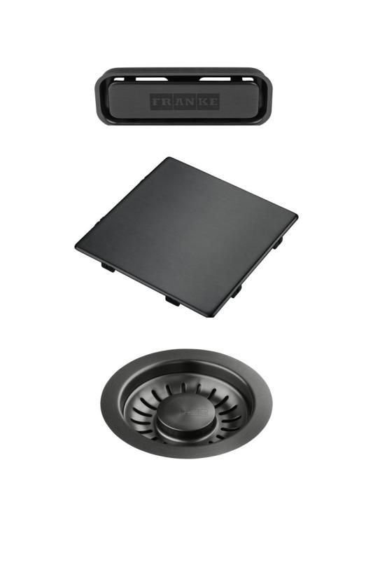 Franke Kubus 2.0 conjunto de cores Conjunto de drenagem Gun Metal 1208970828
