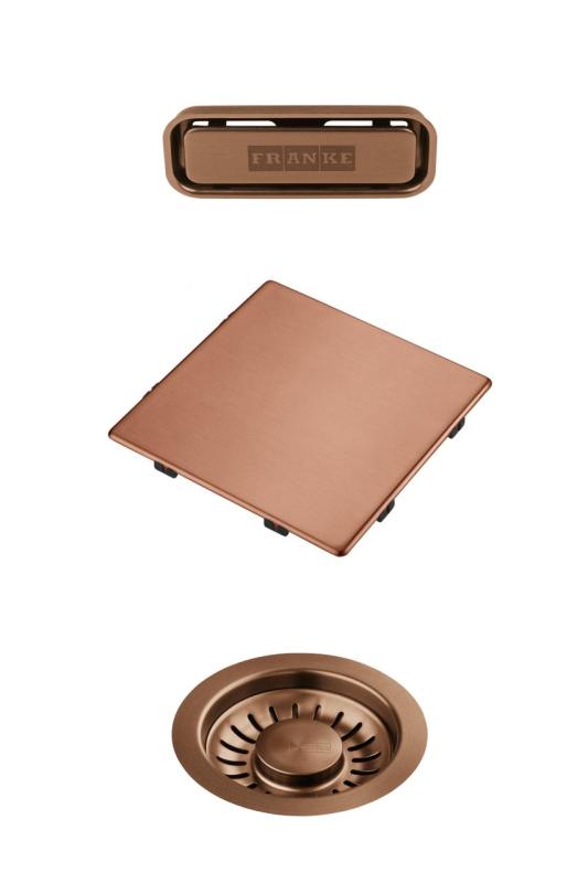Franke Kubus 2.0 conjunto de cores Conjunto de drenagem Cobre 1208970832
