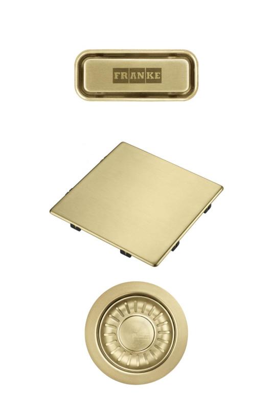 Franke Kubus 2.0 conjunto de cores Conjunto de drenagem Ouro 1208970836