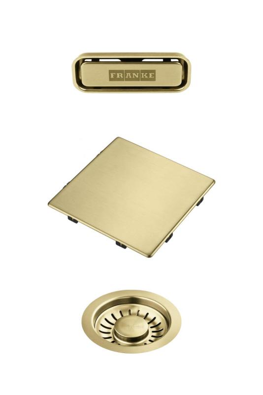 Franke Kubus 2.0 conjunto de cores Conjunto de drenagem Ouro 1208970836