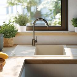 Ausmann Ceramic Sylva Pia Cerâmica Branca com Área de Escorrimento 857 x 500 mm 1208971128