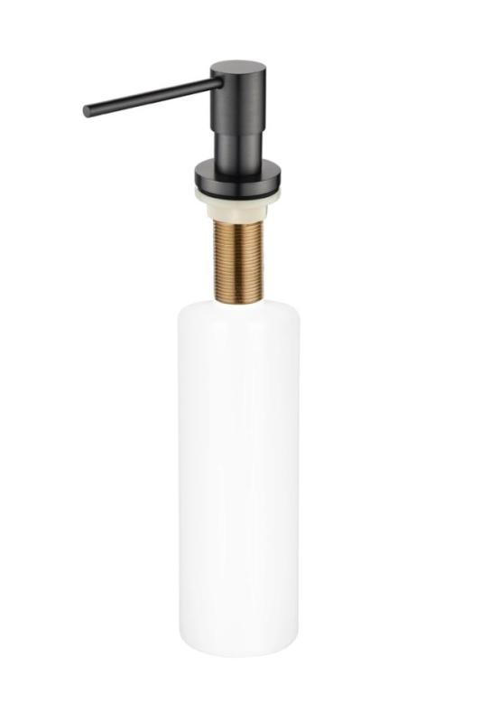 Dispensador de Sabonete Embutido Ausmann Lirio em Metal de Arma, recarregável por cima 1208971201