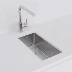 Pure.Sink Exclusivo pequena pia de aço inoxidável 18x40 cm raio de 10mm para embutir, instalar ao nível da bancada e sobrepor PEX1840-02