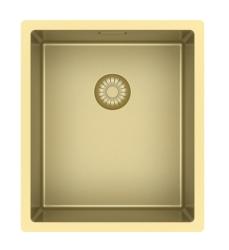 Pure.Sink Exclusivo Pia de ouro 34x40 cm raio de 10mm para embutir, instalação nivelada e sobreposta PEX3440-60