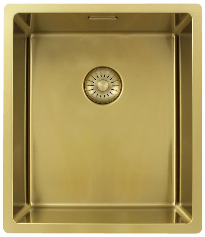 Pure.Sink Exclusivo Pia de ouro 34x40 cm raio de 10mm para embutir, instalação nivelada e sobreposta PEX3440-60