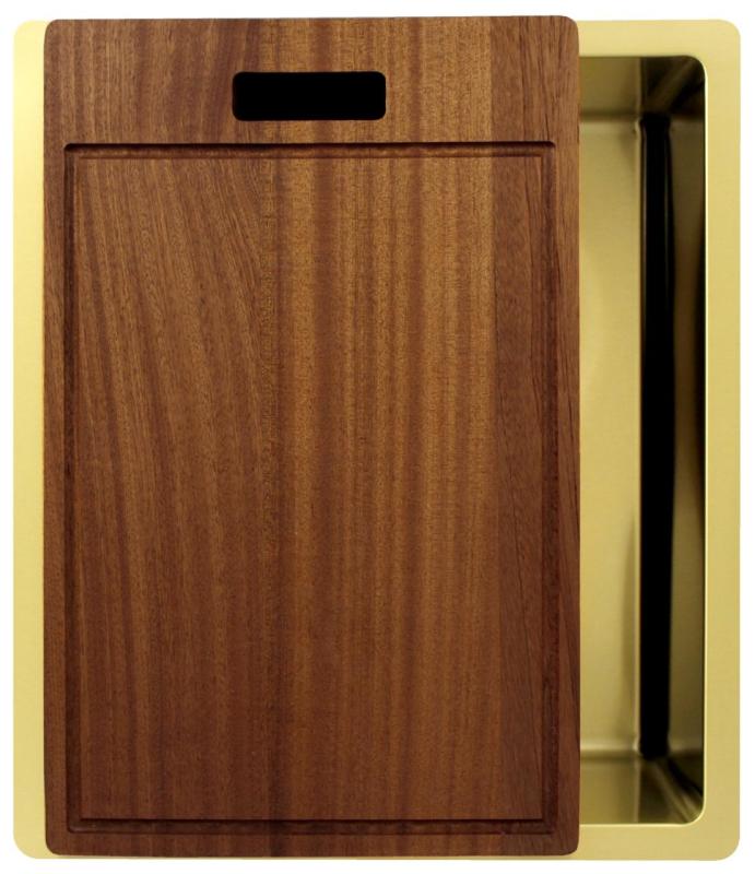 Pure.Sink Exclusivo Pia de ouro 34x40 cm raio de 10mm para embutir, instalação nivelada e sobreposta PEX3440-60