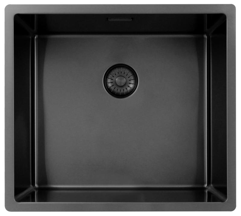 Pure.Sink Exclusivo Gun metal pia 45x40 cm raio de 10mm embutido, de montagem plana e de sobrepor PEX4540-61