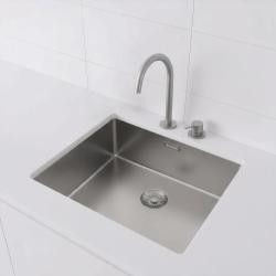 Pure.Sink Exclusivo Pia RVS 50x40 cm 10mm raio de submontagem, montagem plana e sobreposição PEX5040-02