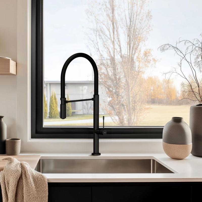 Pure.Sink Exclusivo Pia RVS 50x40 cm 10mm raio de submontagem, montagem plana e sobreposição PEX5040-02