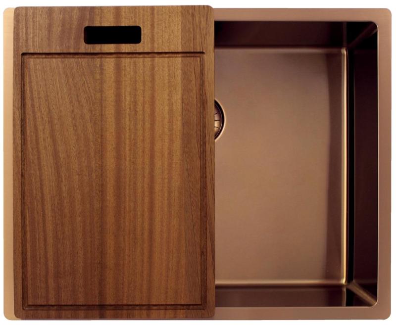 Pure.Sink Exclusivo Bacia de cobre 50x40 cm raio de 10mm submontagem, montagem plana e montagem em superfície PEX5040-62