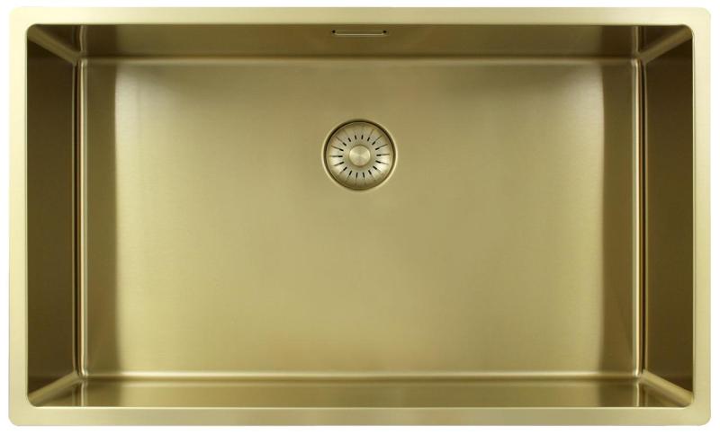 Pure.Sink Exclusivo grande pia dourada 70x40 cm raio de 10mm, submontagem, embutida e sobreposta PEX7040-60