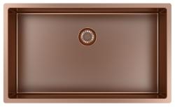 Pure.Sink Exclusivo grande pia de cobre 70x40 cm raio de 10mm para embutir, instalar ao nível e sobrepor PEX7040-62
