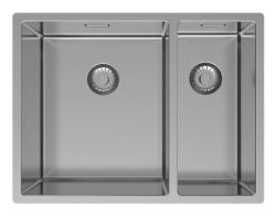 Pure.Sink Exclusivo RVS 1,5 pia e meia 34+18 cm raio de 10mm PEX341840-02