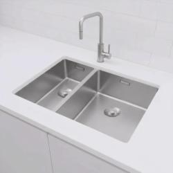 Pure.Sink Exclusivo RVS 1,5 pia e meia 18+34 cm raio de 10mm PEX183440-02