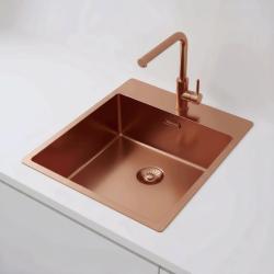 Pure.Sink Exclusivo Cobre pia 44x52 cm Tapwing com furo para torneira raio de 10mm PEX4040T-62