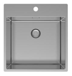 Pure.Sink Exclusivo pia RVS 49x52 cm Tapwing com furo para torneira raio de 10mm PEX4540T-02