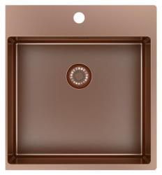 Pure.Sink Exclusivo Cobre pia 49x52 cm Tapwing com furo de torneira raio de 10mm PEX4540T-62